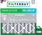 Filterbuy 20x20x4 MERV 8 Air Filter