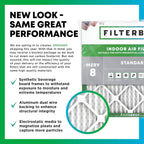 Filterbuy 20x20x4 MERV 8 Air Filter