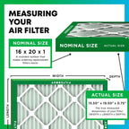 Filterbuy 16x20x1 MERV 8 Air Filter